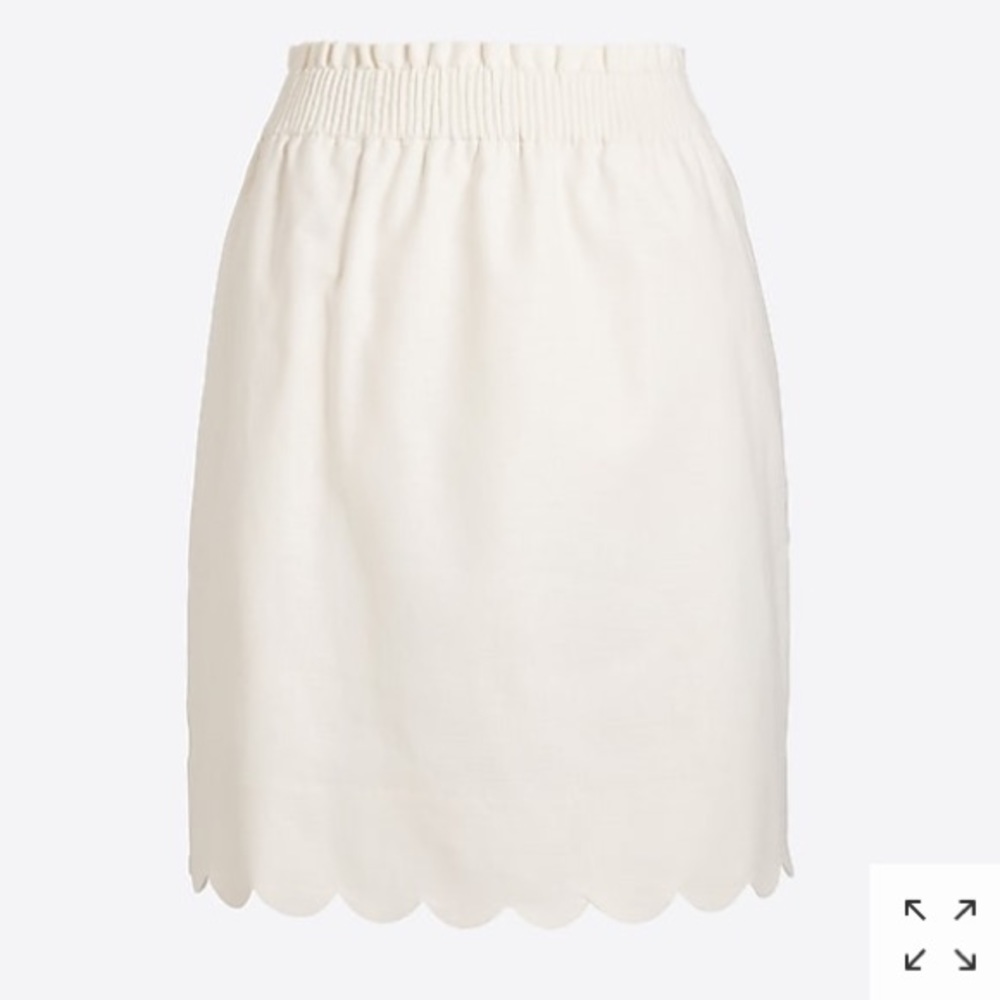 J Crew Factory Scalloped Sidewalk Skirt